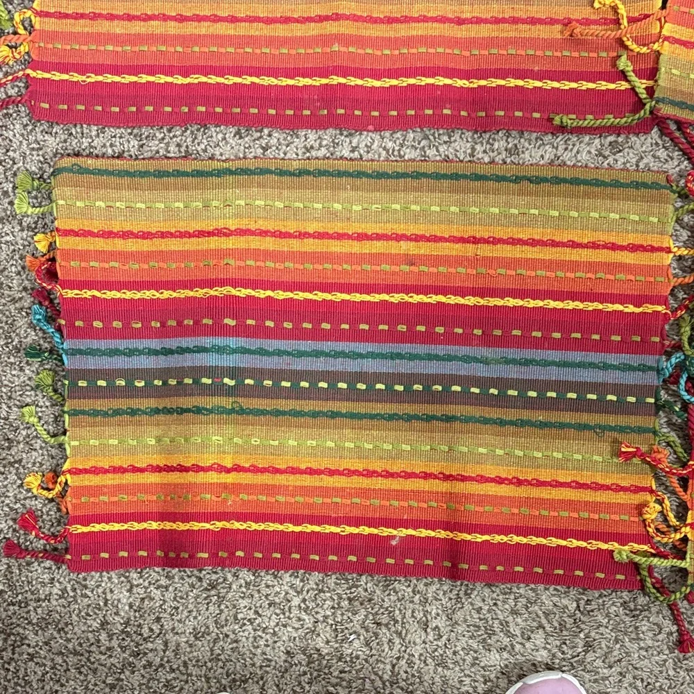Pier 1 Imports Colorful Striped Placemats